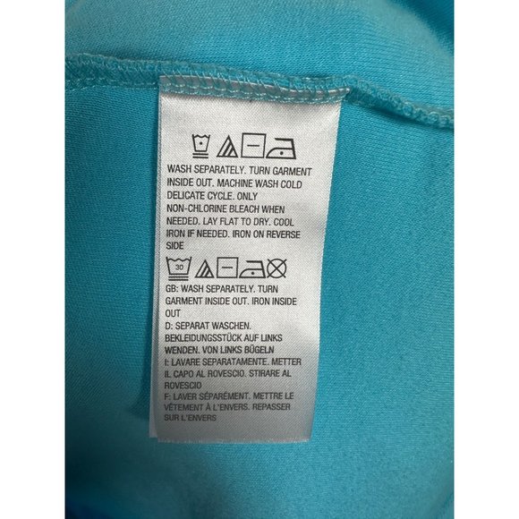 NWT Quaker Factory Medium Top Cardigan Flamingos Blue Button Up 3/4 Sleeve - Picture 6 of 15